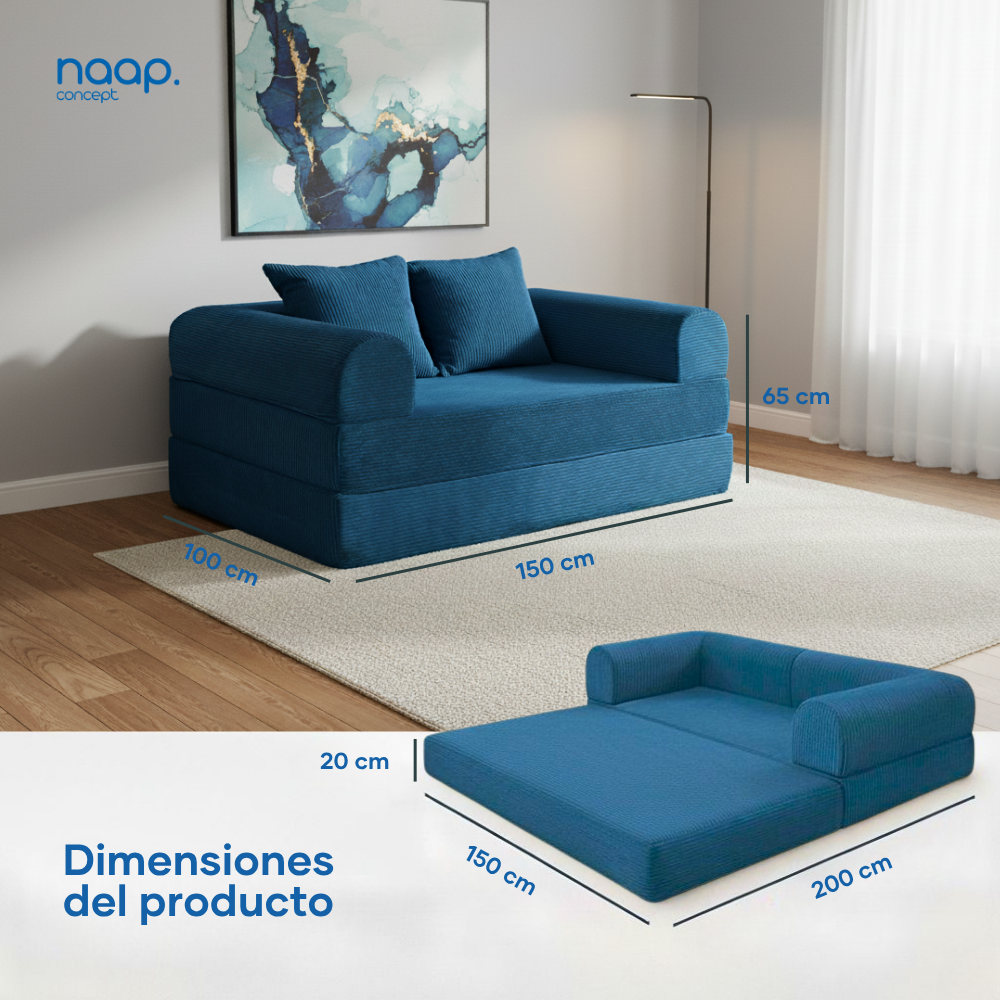 SOFA CAMA TEDDY QUEEN SIZE