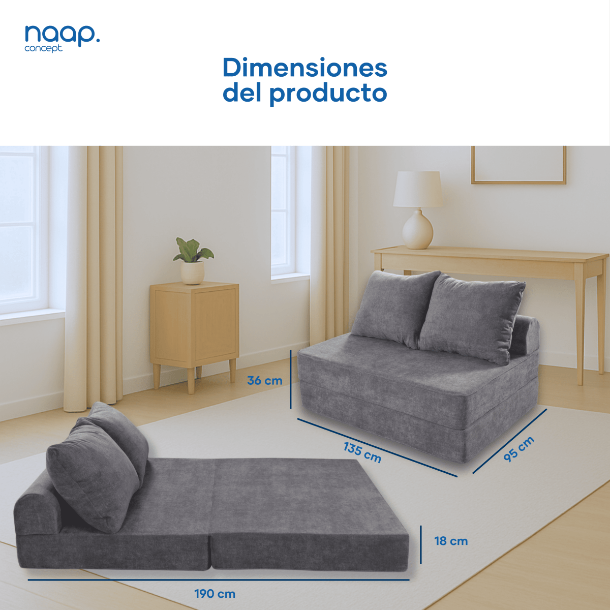 Sofá cama Flex Matrimonial