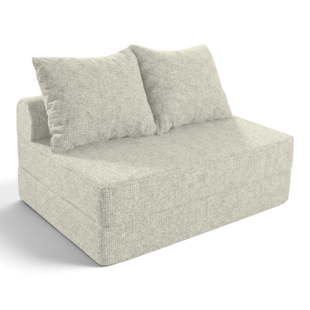 Sofá cama matrimonial Naap Concept de espuma color beige con diseño modular y ergonómico sin estructuras rígidas