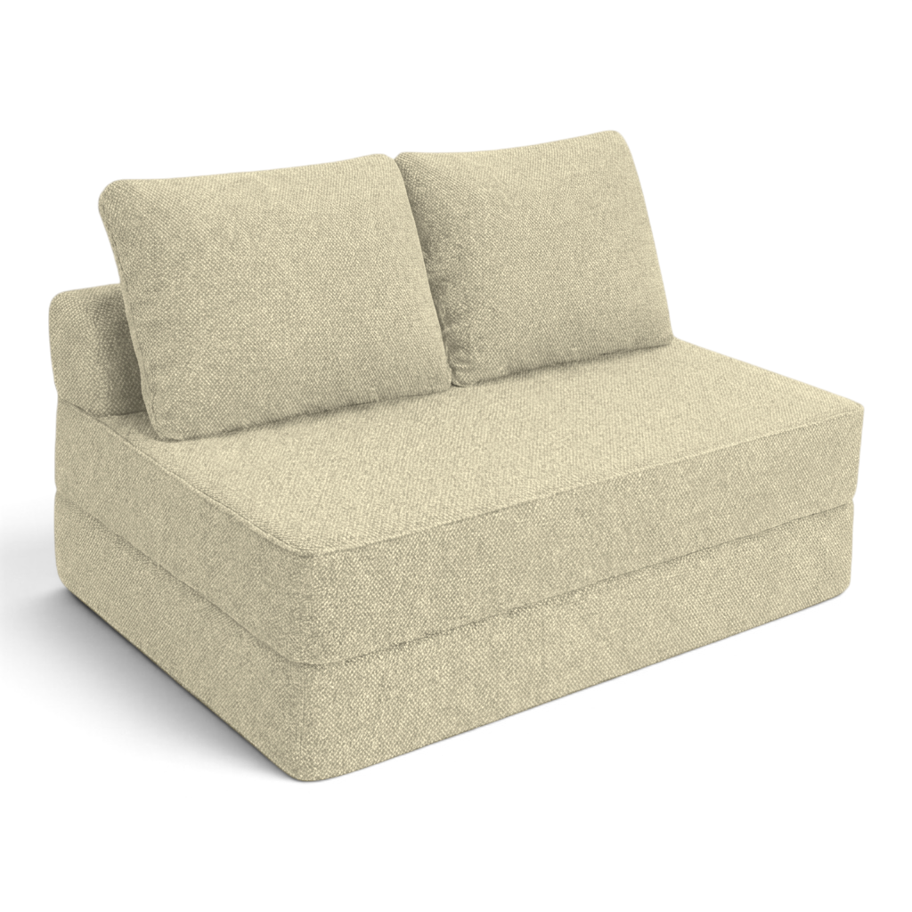 Sofá cama matrimonial Naap Concept de espuma color beige con diseño modular sin estructuras rígidas
