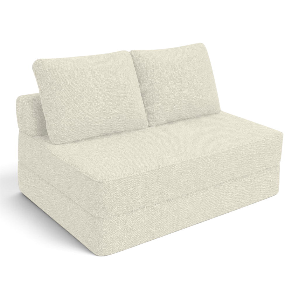 Sofá cama matrimonial Naap Concept de espuma color beige, diseño modular sin estructuras rígidas y estilo moderno.