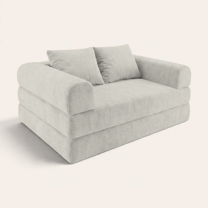 Sofá cama modular Naap Concept Teddy en color beige con diseño ergonómico de espuma de alta densidad
